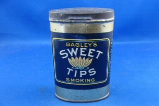 BAGLEY ' S SWEET TIPS TOBACCO POCKET TIN 3