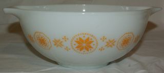 Pyrex 443 Orange Town Country 2.  5 Qt.  Mixing Bowl Vintage Replacement
