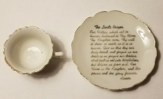 Vintage Miniature Tea Cup And Saucer The Lord 