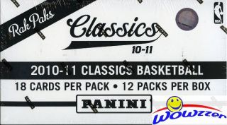 2010/11 Panini Classics Basketball Huge Factory Jumbo Fat Box - 216 Cards