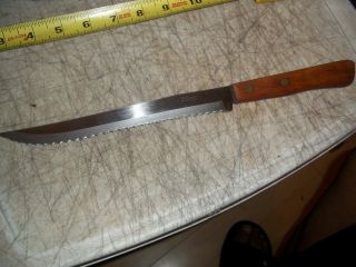 Pristine Vintage Robinson Stainless Steel 12 - 3/4 " L Serrated Blade Knife 8 " Blade