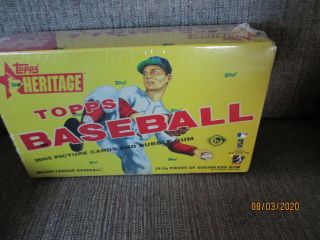 2005 Topps Heritage Picture Cards & Bubble Gum Mlb 24 - 5g Peices Sugarless Last 1
