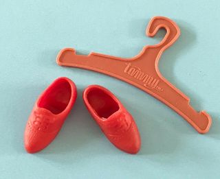Vintage Orig.  Ideal Tammy Doll Shoes,  Sneakers & Clothes Hanger " Japan "