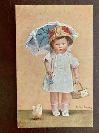 Vintage Doll Postcard; One Of The First Kathe Kruse Dolls Featured.