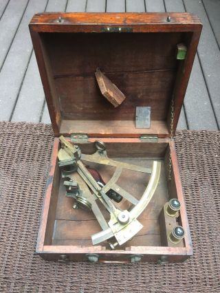 19th Century Solid Brass Ships Sextant - Mcdonald,  Scotland - All