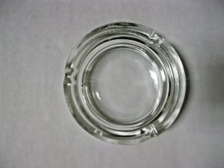 Clear Round Glass Ash Tray