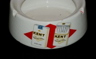 Vintage Ashtray Kent / Kent King Size Cigarette Porcelain Ashtray