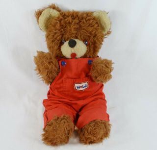 Vintage Teddy Bear From The Animal Playland Of A&l Novelty Co.  W/ Mobil Overalls