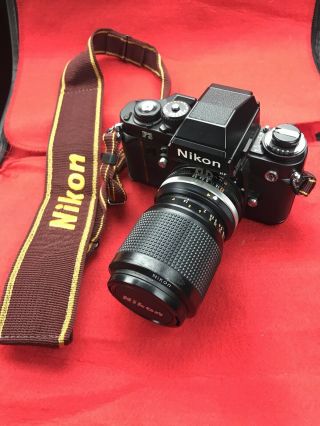 Vintage Antique Nikon F3 Camera 35mm Film Slr W/ Lens And Strap