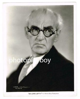 Claude Gillingwater Grumpy Old Character Actor Vitaphone Movie Portrait 1929