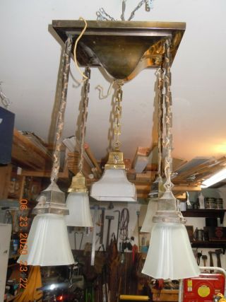 Mission Arts And Craft Style Ceiling Light Early 1900 