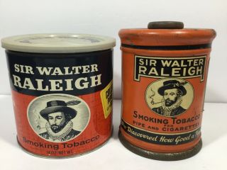 4 Vintage Tobacco Tins – Sir Walter Raleigh & Prince Albert Round 2