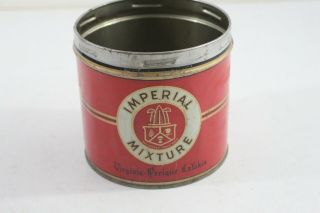 Vintage Tobacco Advertising Tin Red Virginia Pipe Imperial Mixture Canada - M33
