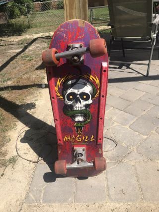 POWELL PERALTA VINTAGE Early 1980 ' s Mike Mcgill Skateboard 2