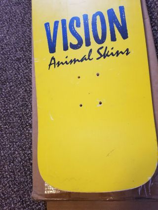 NOS Vintage 80 ' s Vision Animal Skins Skateboard Red Cheetah Print Rare 2