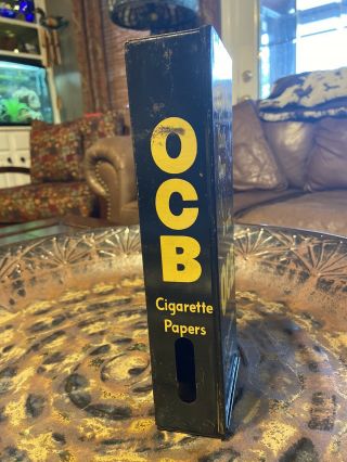 ANTIQUE ROLL YOUR OWN WITH OCB CIGARETTE PAPERS ADVERTISING STORE DISPLAY RACK 3