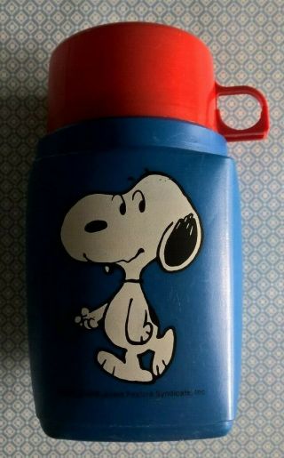 Vintage - Thermos Gourde Snoopy Rouchneck Flask