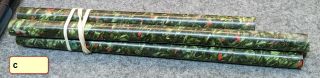 Vintage Pen Blanks Celluloid Tube Rods - C - Green Red Rods