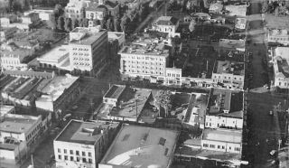Visalia California Aerial View Of Tulare County Vintage Pc Dd7385