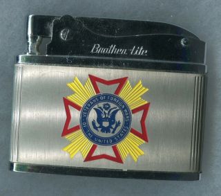Brother - Lite Auto.  Cigarette Lighter Pennsylvania Pa Veterans Of Foreign Wars
