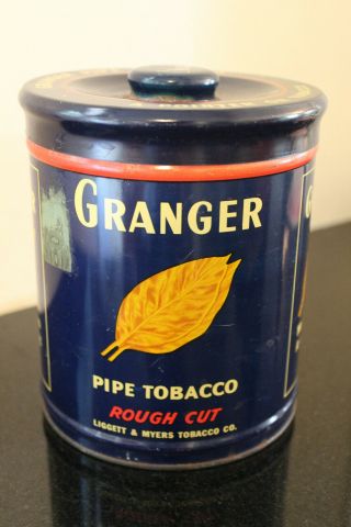 Granger Pipe Tobacco Rough Cut Tin Pointer Dog