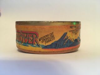 Vintage Gold River Tobacco Snuff Can w/ Tin Lid — 3