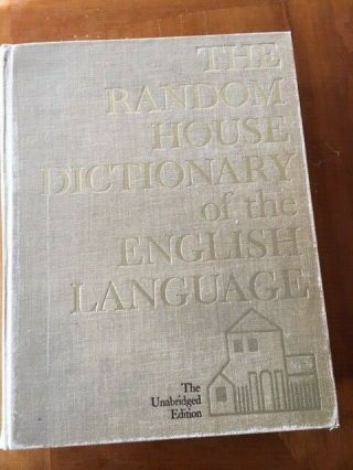 Vintage 1966 - 67 Random House Dictionary Of The English Language Unabridged