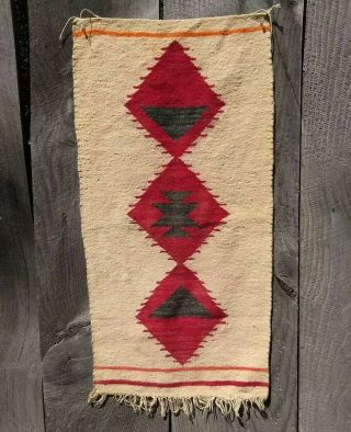 Navajo Rug Blanket Native American Indian Tapestry Antique Weaving 1910