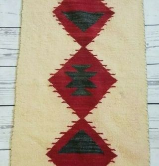 Navajo Rug Blanket Native American Indian Tapestry Antique Weaving 1910 2