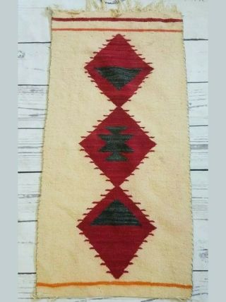Navajo Rug Blanket Native American Indian Tapestry Antique Weaving 1910 3