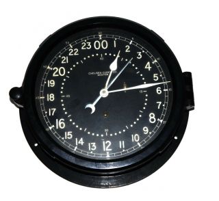 Chelsea Clock Co.  Military U.  S.  Navy Ship Clock