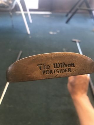 Vintage Wilson The Wilson Portsider Mens Left Handed Golf Putter 35.  5 Inches