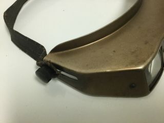 Vintage Head Band Binocular Magnifier Visor Leather Band Jeweler Safety Glasses 2