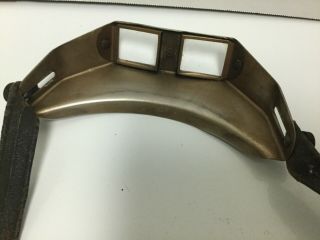 Vintage Head Band Binocular Magnifier Visor Leather Band Jeweler Safety Glasses 3