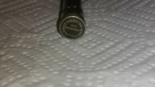 Vintage Brown And Black Design Redipoint Mechanical Pencil,  With Ad On Top