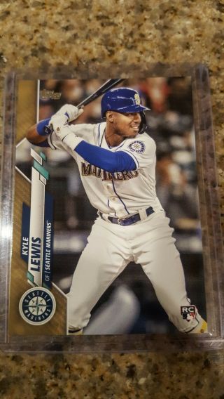 Kyle Lewis 2020 Topps Series 1 64 Gold 619/2020 Rc Seattle Mariners
