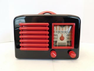 Vintage 40s Old Restored Antique General Television Protruding Trim Radio