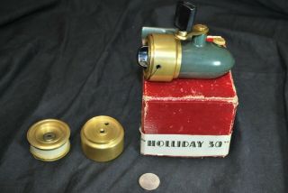 Imad Holliday 40 Reel Antique Old Spinning Reel W/ Box - Made In Italy