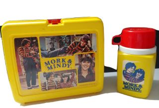 Vintage Mork & Mindy Lunch Box With Thermos