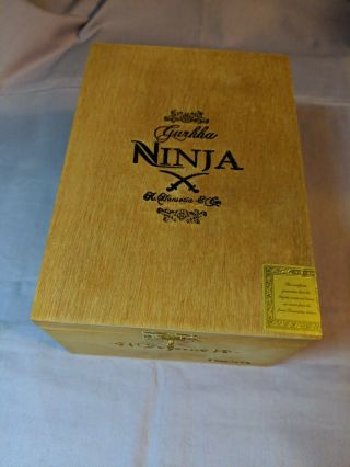 Torpedo Ninja Wood Cigar Box 20 Cigarros Republica Dominicana