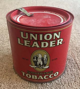Vintage Pipe Union Leader Smoking Tobacco Tin/can - Louisville Kentucky U.  S.  A.