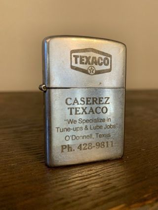 Vintage Hi - Lite Texaco Lighter Not Zippo O’donnell,  Texas Service Station