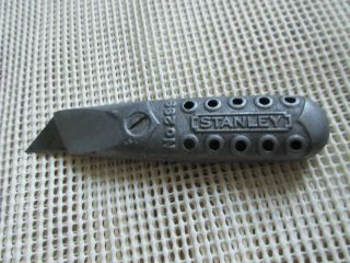 Vintage Stanley No 299 Utility Box Knife Art Deco/honeycomb Style Aluminum