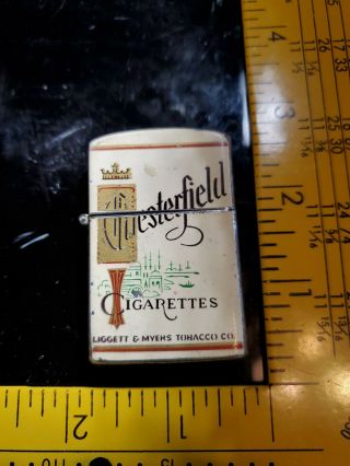 Vintage Chesterfield Flip - Top Style Lighter By Continental