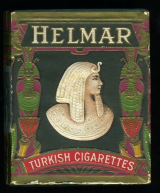 Antique Helmar Turkish Egyptian Cigarette Tobacco Box 1910