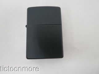 Vintage Zippo Black Matte Cigarette Lighter D.  2000