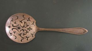 Vintage Community Silver Plate Tomato Serving Strainer Spoon