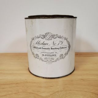 Vintage Sutliff Tobacco Company Tin 16oz - White