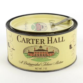 Vintage Carter Hall Tobacco Mixture Tin 7oz Can