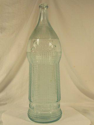 Antique One Gallon Smile Orange Soda Pop Bottle Glass Advertising Display